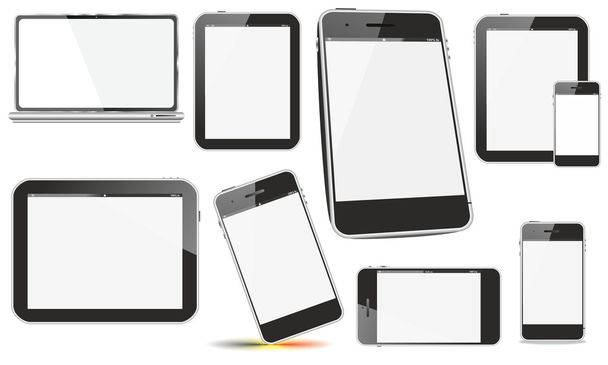 Bildschirme mobiler Geräte täuschen vor - Foto, Bild