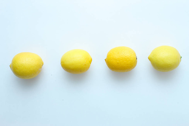 lemon on white background - Фото, изображение