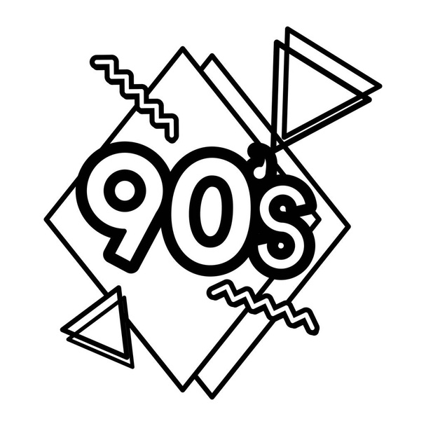 linea trendy retrò anni '90 arte stile vettoriale illustrazione
 - Vettoriali, immagini