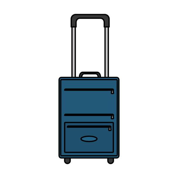 kolor obiektu bagażu styl ilustracji wektorowych podróży biznesowych - Wektor, obraz