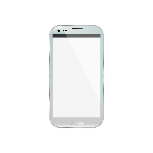 Белый смартфон
 - Фото, изображение