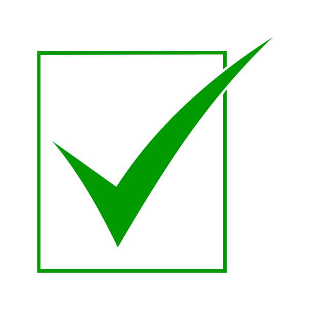 groen vinkje pictogram - Foto, afbeelding
