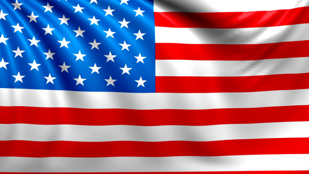 Flag of USA. Seamless looped video, America footage - Footage, Video