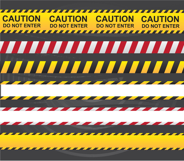 Caution ribbon - Vector, Image