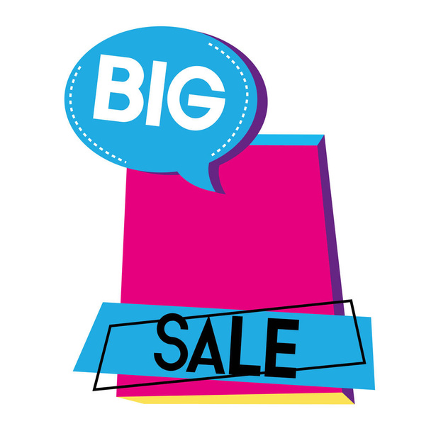 special big sale tag style vector illustration - Vector, Image