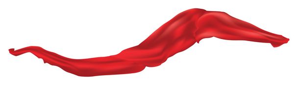Red scarf - Vector, Image