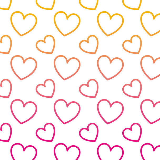 línea degradada corazón forma amor símbolo fondo vector ilustración
 - Vector, Imagen