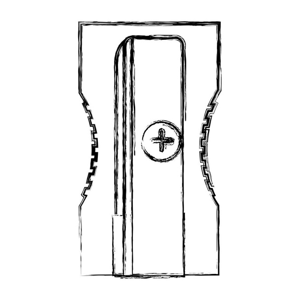 гранж металла точилка объект школьного дизайна векторная иллюстрация
 - Вектор,изображение