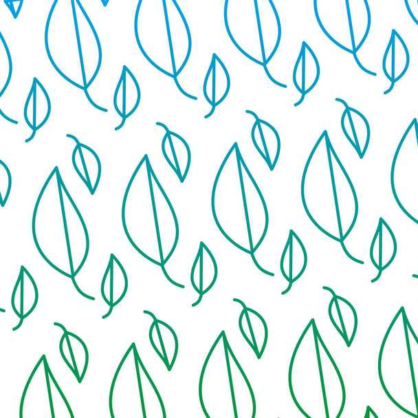 degraded line natural leaf tropical botany background vector illustration - Vector, Image