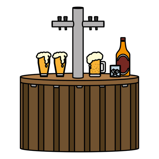 Liquor karaf alcohol drinken ontwerp vectorillustratie - Vector, afbeelding