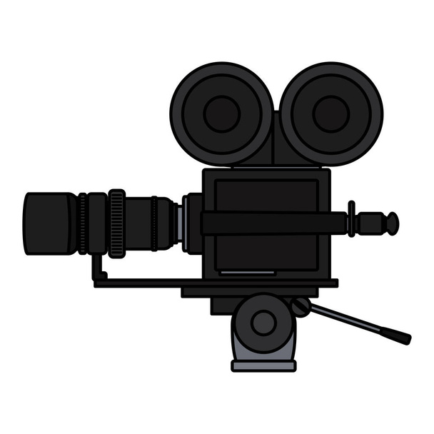 χρώμα ψηφιακό βίντεο εξοπλισμό τεχνολογίας εικονογράφηση φορέα - Διάνυσμα, εικόνα