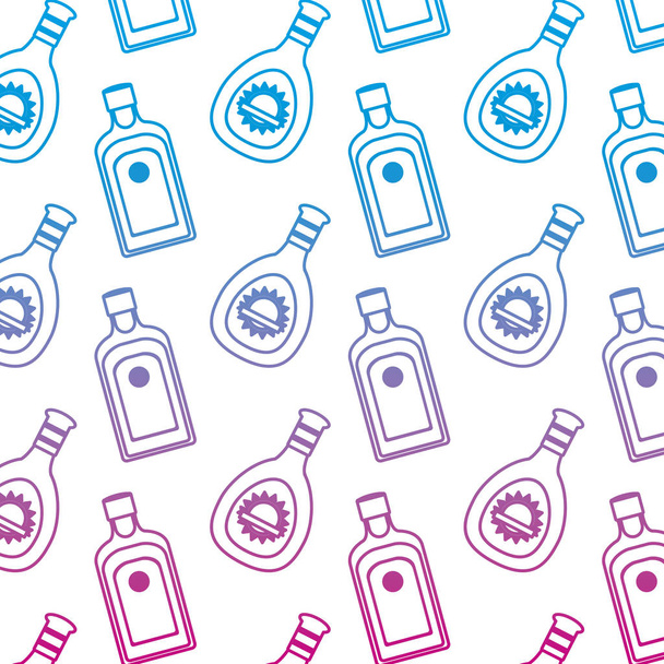 ligne dégradée liqueur dure et bouteille wiskey illustration vectorielle de fond
 - Vecteur, image