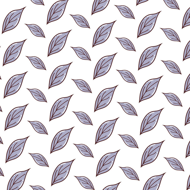 cute exotic leaf style background vector illustration - Vector, Image