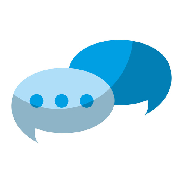 bolhas de chat tect comunicação mensagem vetor ilustração
 - Vetor, Imagem