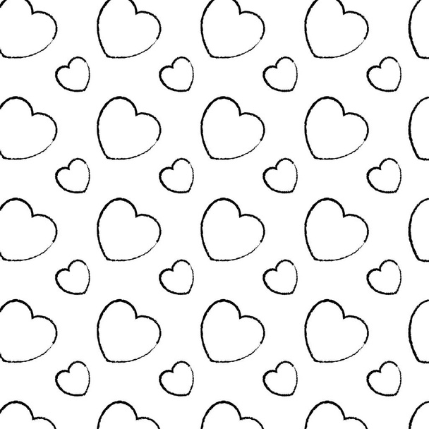 гранж форма сердца символ векторной иллюстрации любви
 - Вектор,изображение