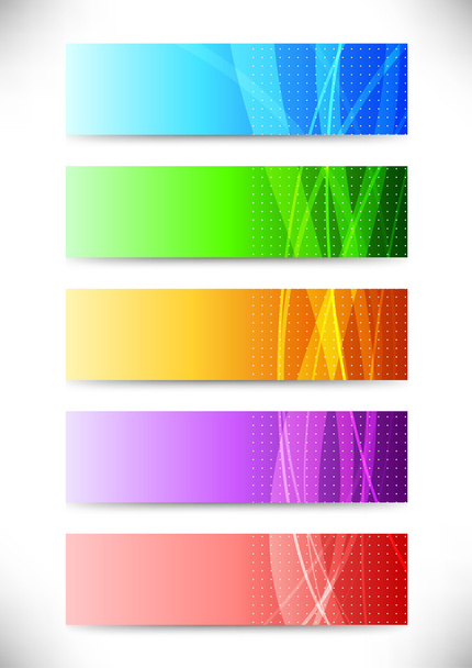 Abstract web headers - collection of cards - Vector, afbeelding