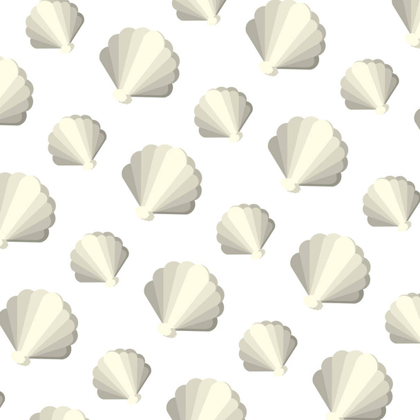 nice shell nature style background vector illustration - Vector, imagen
