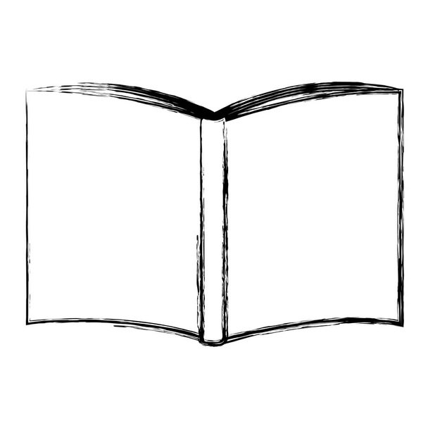 grunge livre ouvert style éducation objet vecteur illustration
 - Vecteur, image