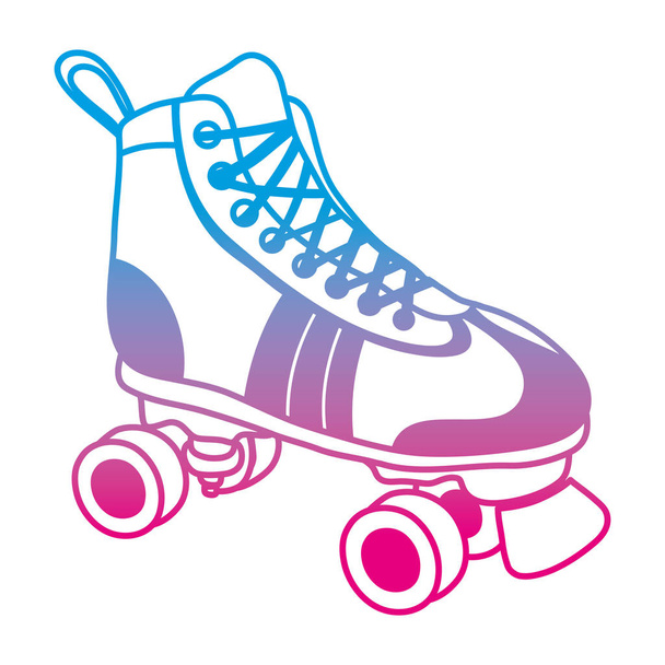 linha degradada skate estilo divertido esporte vetor ilustração
 - Vetor, Imagem