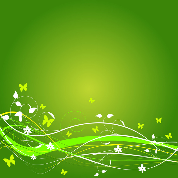 Floral Spring Background - Vector, afbeelding