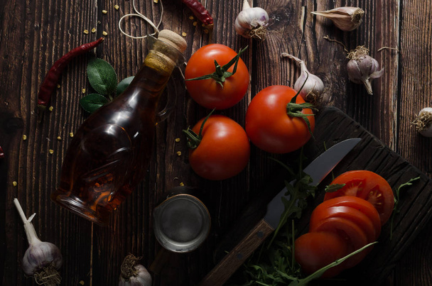 Delish olive oil with chilli inside, fresh and spicy - Foto, immagini