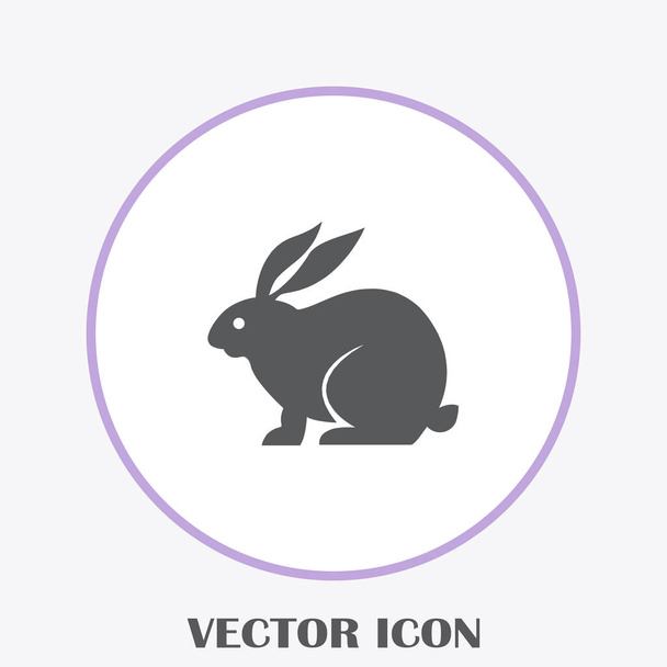 rabbit silhouette vector illustration - Vector, Image