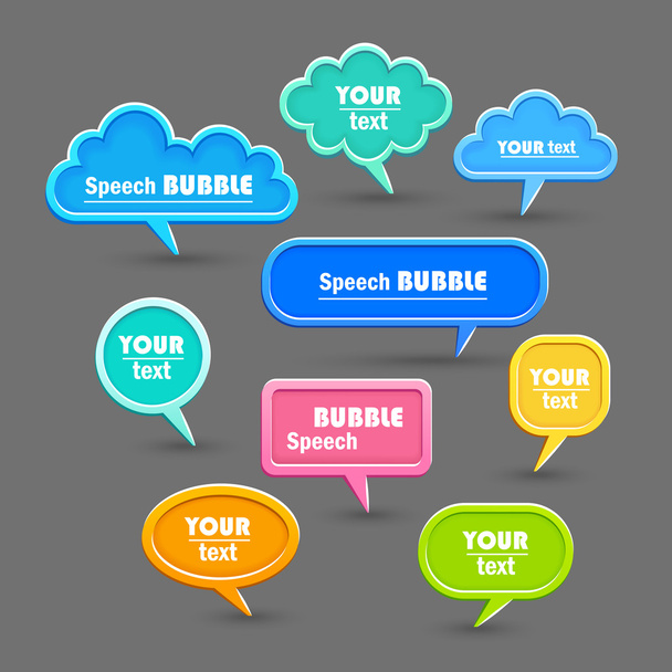 Speech bubbles - Διάνυσμα, εικόνα