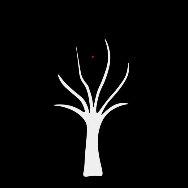 mignon valentins coeurs arbre animation
 - Séquence, vidéo