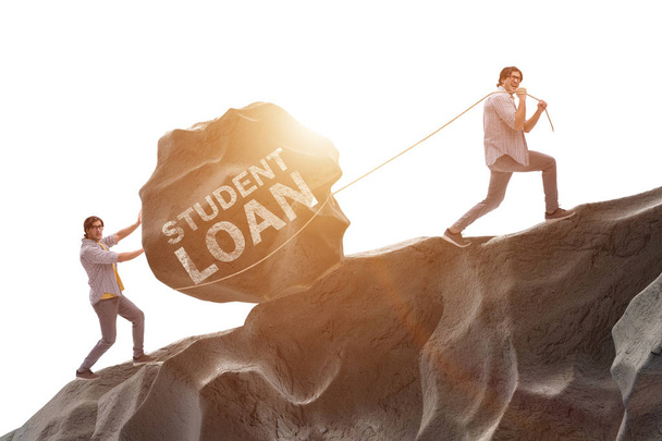 Koncept studentské půjčky a drahé vzdělání - Fotografie, Obrázek