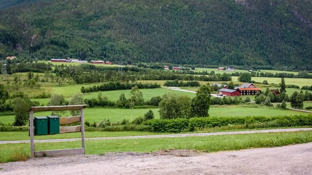 Travelling to Norway. Mountain village - Photo, Image