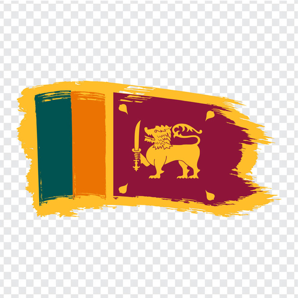 Флаг Шри-Ланки от мазков кистью. Флаг Шри-Ланки на прозрачном фоне для вашего веб-сайта дизайн, логотип, приложение, пользовательский интерфейс. Вектор запасов. Векторная иллюстрация EPS10
. - Вектор,изображение