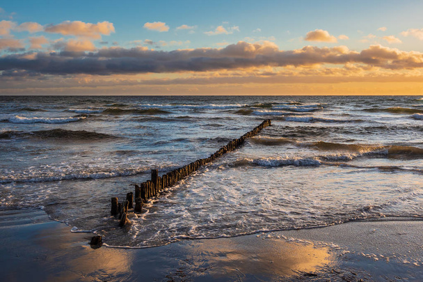 Baltic Sea coast on the island Moen in Denmark. - Photo, Image