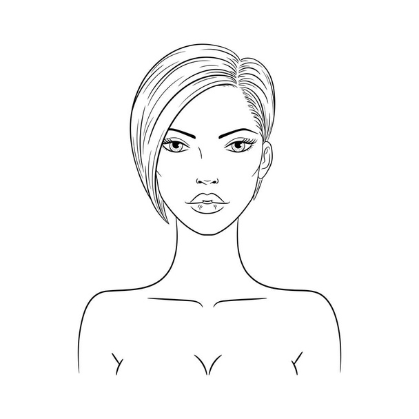 Ilustración vectorial de una hermosa mujer de moda
 - Vector, Imagen