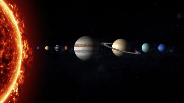 Naprendszerünk áll a bolygók - Felvétel, videó