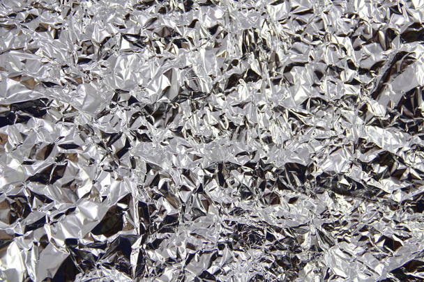 abstraction of crumpled foil - Photo, Image