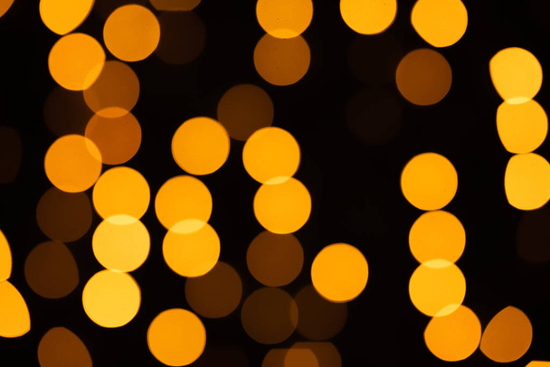 yellow bokeh light blurred background - Fotó, kép