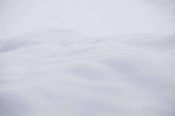 Abstract snow shapes - snow texture - Zdjęcie, obraz