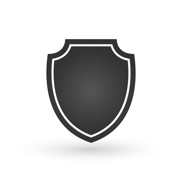 Icono del escudo en el diseño de estilo plano de moda. Símbolo de escudo para el diseño del sitio web, logotipo, aplicación, interfaz de usuario, presentación. Ilustración vectorial aislada en blanco
 - Vector, Imagen