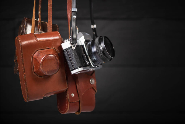 Grupo de cámaras retro de 35mm. Recogida de antigüedades, tema de la subasta
 - Foto, Imagen