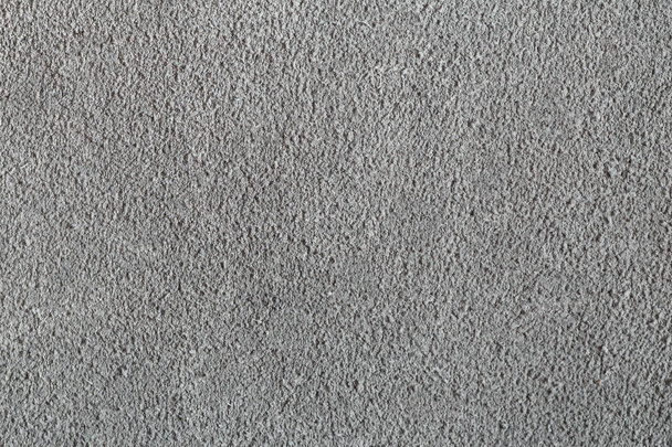 Gray fleecy suede texture, shammy leather background close up, macro photo - Foto, Bild