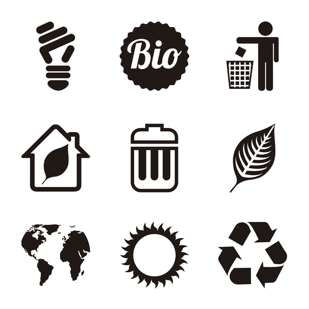 Iconos de ecología
 - Vector, imagen