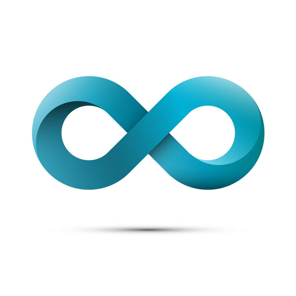 Infinity Symbol. Vector Endless Sign. Loop Logo Isolated on White Background. - Vector, Image