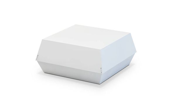 burger box packaging mockup 3d rendering isolated - Fotografie, Obrázek