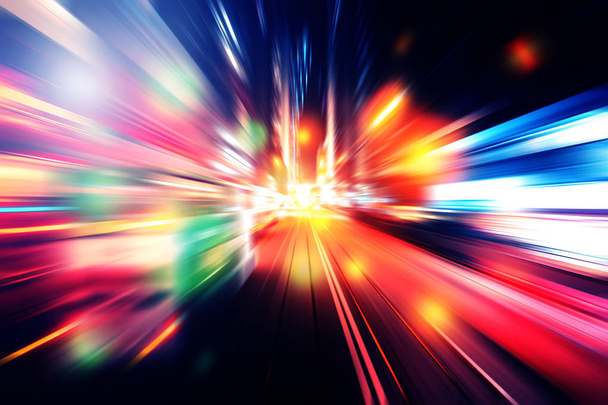 Kleurrijke acceleratie snelheid beweging achtergrond - Foto, afbeelding