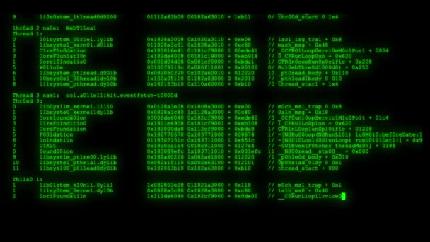cifrado rápido y largo desplazamiento programación seguridad piratería código flujo de datos en pantalla verde nuevos números de calidad letras codificación techno alegre vídeo 4k archivo de archivo
 - Metraje, vídeo