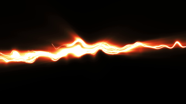 Eylem çizgi güç Thunder grev Fx Loop / animasyon dinamik bir mavi comic manga bozuk elektrik ışınları siyah arka plan arka plan üzerinde seğirmesi - Video, Çekim