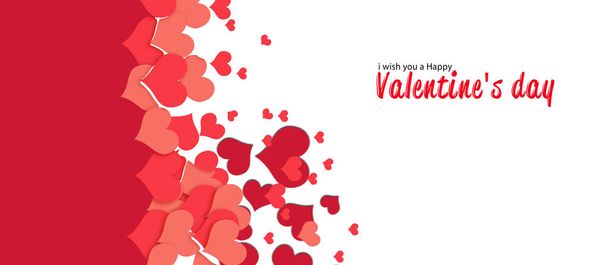 Happy valentine's day verkoop banner - illustratie witte achtergrond - Foto, afbeelding