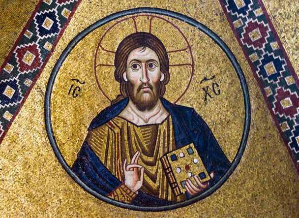 Jesus-Christus-Mosaik, 11. Jahrhundert, Griechenland - Foto, Bild