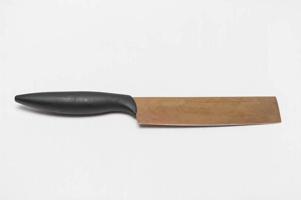 Close up of knife on white background - Fotó, kép