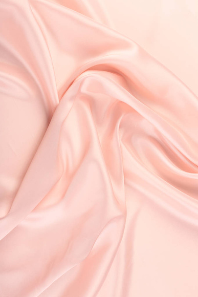 macro texture of pink chiffon folds studio - Photo, Image